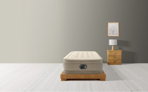 Materac Dmuchany Jednoosobowy Łóżko do Spania z Pompką 230V Intex 64426 ND