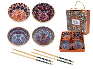 Kpl. 4 miseczek + pałeczki