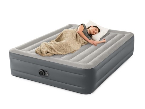Dwuosobowy materac dmuchany 152x203x46 cm łóżko pompka 220V INTEX 64126 ND