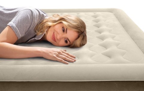 Dwuosobowy materac dmuchany 152x203x46 cm łóżko pompka 220V INTEX 64428 ND