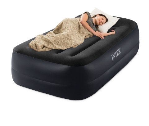 Jednoosobowy materac dmuchany 99x191x42 cm łóżko pompka 220V INTEX 64122 ND