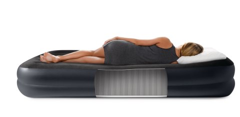Jednoosobowy materac dmuchany 99x191x42 cm łóżko pompka 220V INTEX 64122 ND