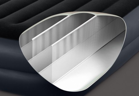 Jednoosobowy materac dmuchany 99x191x42 cm łóżko pompka 220V INTEX 64122 ND