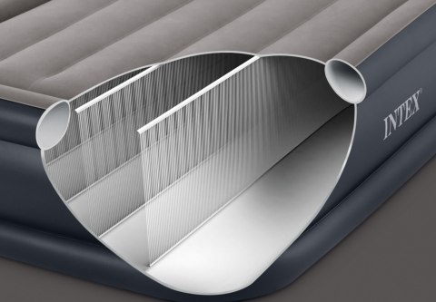 Jednoosobowy materac dmuchany 99x191x42 cm łóżko pompka 220V INTEX 64132 ND