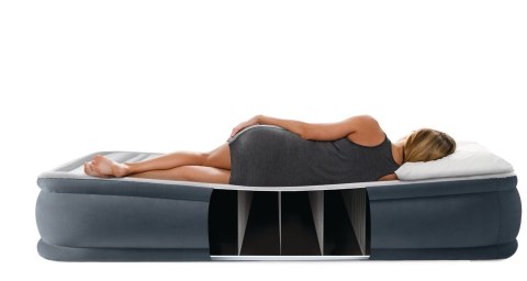 Jednoosobowy materac dmuchany 99x191x46 cm łóżko pompka 220V INTEX 64412 ND