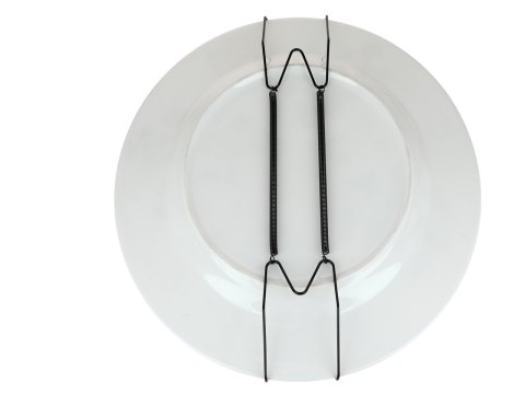Zawiesie sprężynkowe - czarne uchwyt pod talerze 30cm.