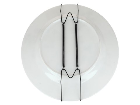 Zawiesie sprężynkowe - czarny uchwyt pod talerze 22 cm.