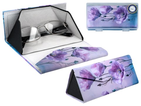 Etui na okulary, składane - Dekoracja kwiatowa (CARMANI)