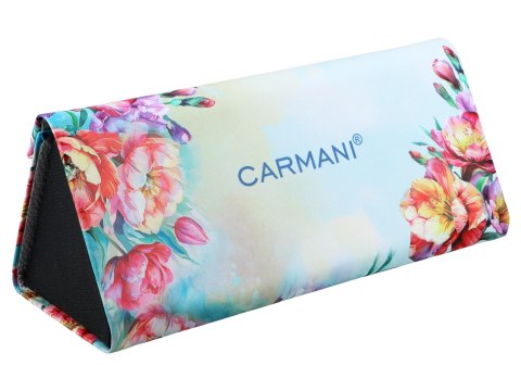 Etui na okulary, składane - Dekoracja kwiatowa (CARMANI)