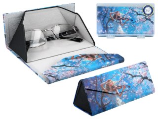 Etui na okulary, składane - Dekoracja kwiatowa (CARMANI)