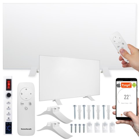Grzejnik na podczerwień panel grzewczy promiennik IR 770W WIFI 60x120 cm biały