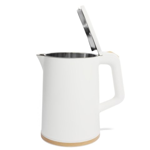 Czajnik elektryczny bezprzewodowy mały turystyczny 1500W 1.2l obrotowy biały