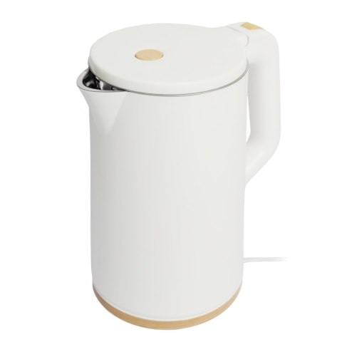 Czajnik elektryczny bezprzewodowy turystyczny 1500W 1.7l obrotowy biały