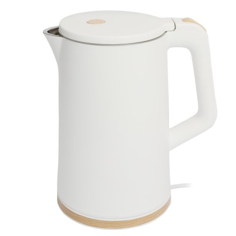 Czajnik elektryczny bezprzewodowy turystyczny 1500W 1.7l obrotowy biały