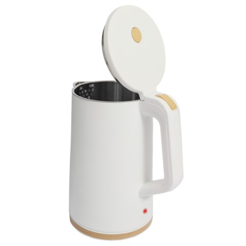 Czajnik elektryczny bezprzewodowy turystyczny 1500W 1.7l obrotowy biały