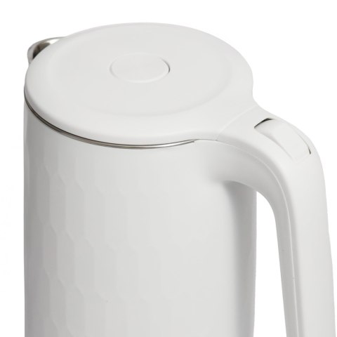 Czajnik elektryczny bezprzewodowy turystyczny 1500W 1.8l obrotowy biały