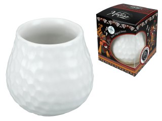 Naczynie Ceramiczne do Yerby - plaster miodu, biały