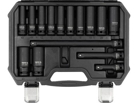 ZESTAW NASADEK UDAROWYCH DŁUGICH 1/2'' 18 SZT.