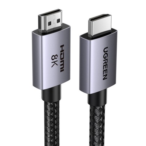 Kabel przewód HDMI 2.1 8K certyfikowany VRR QMS QFT ALLM 3m - szary