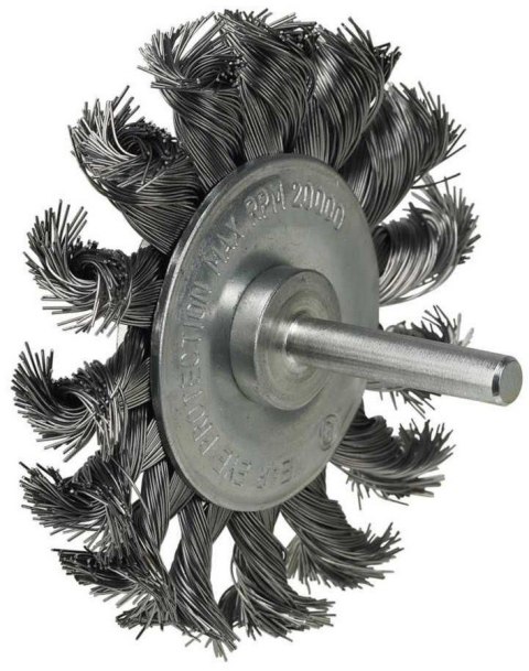 SZCZOTKA TARCZOWA Z TRZPIENIEM SPLATANA 75MM