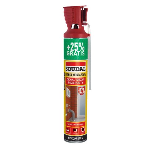 PIANKA MONTAŻOWA WĘŻYKOWA SOUDAL GENIUS GUN 500ML+25%