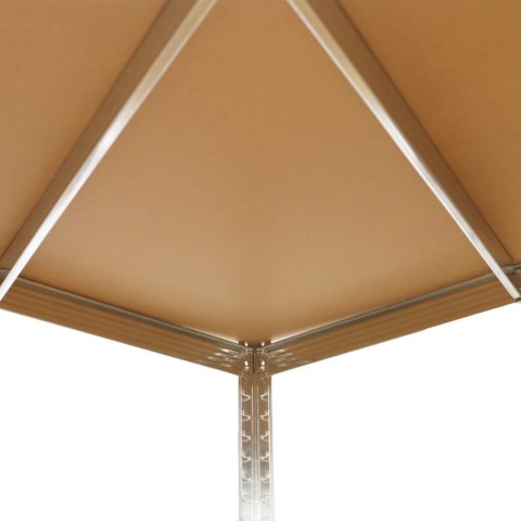 Regał magazynowy narożny metalowy srebrny 5 półek 2w1 180x90x90x40 cm
