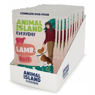 ANIMAL ISLAND Everyday jagnięcina, pasztet, saszetka pies 10szt x 150g
