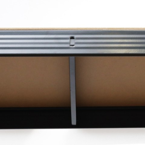 Regał magazynowy metalowy czarny 2w1 5 jasnych półek 180x90x40 cm