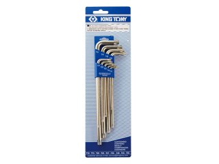 KOMPLET IMBUSÓW TORX EXTRA DŁUGIE 9 SZTUK T10 - T50
