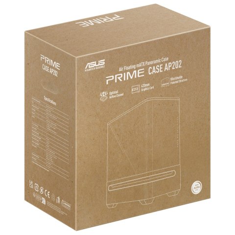 Obudowa ASUS PRIME AP202 TG ARGB WHITE