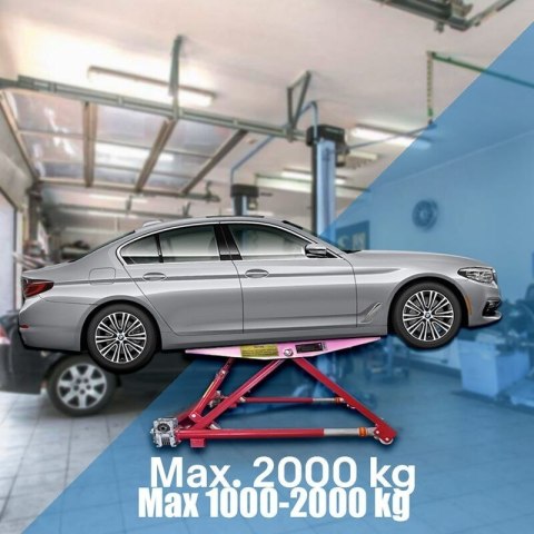 Podnośnik warsztatowy uchylny mobilny do 2000kg