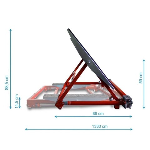 Podnośnik warsztatowy uchylny mobilny do 2000kg