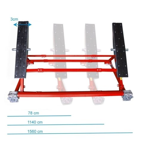 Podnośnik warsztatowy uchylny mobilny do 2000kg