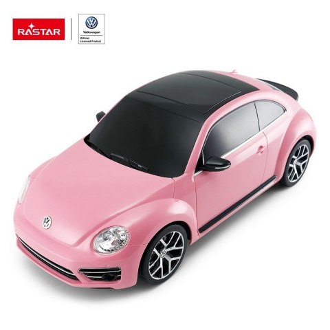 Volkswagen Beetle R/C skala 1:14 Rastar 78000 samochód sterowany różowy