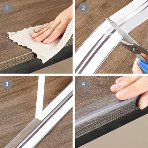 1664 TAŚMA ZABEZPIECZAJĄCA KRAWĘDZIE BEZBARWNA 3M