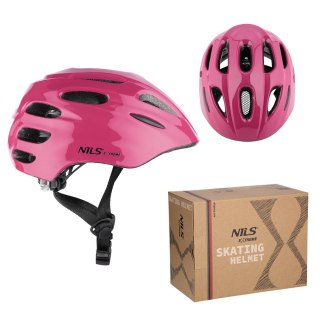 MTW01 LED RÓŻOWY ROZM. S (51-58 cm) KASK NILS EXTREME