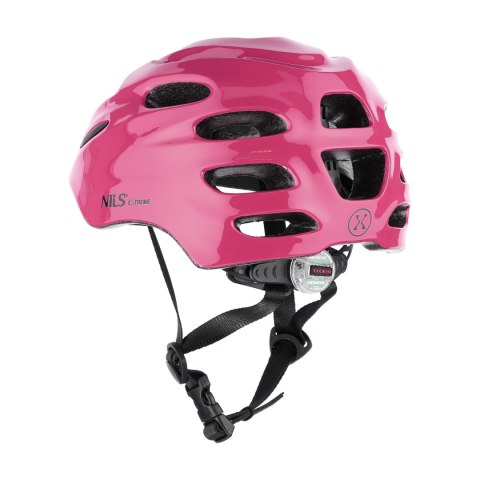 MTW01 LED RÓŻOWY ROZM. S (51-58 cm) KASK NILS EXTREME