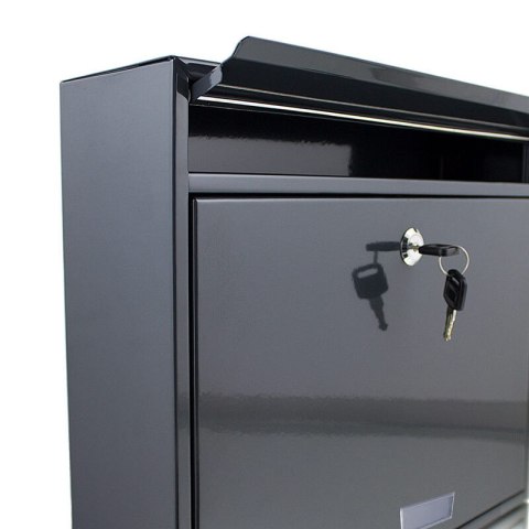 Nowośc skrzynka pocztowa na listy Grafitowa