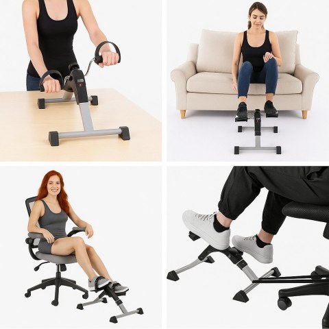 Rowerek treningowy rower rehabilitacyjny składany rotor 2w1 wyświetlacz LCD