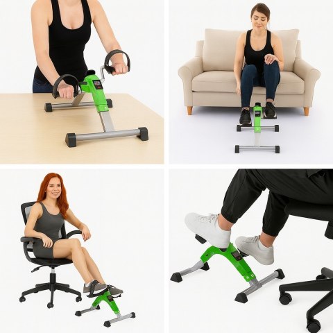Rowerek treningowy rower rehabilitacyjny składany rotor 2w1 wyświetlacz LCD