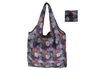 Torba na ramię, składana - kwiaty