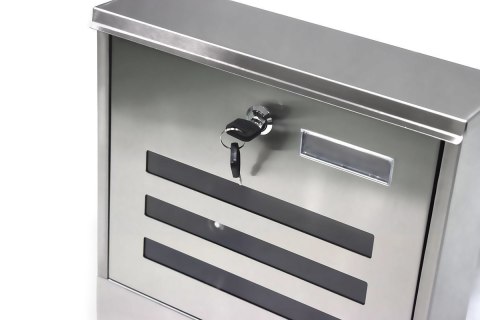 Skrzynka pocztowa ze stali nierdzewnej Skrzynka pocztowa Skrzynka z gazetą kątowa z okienkiem