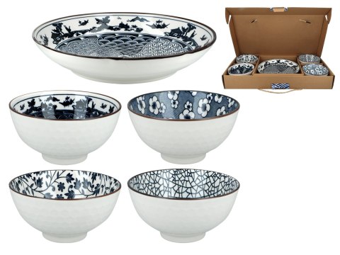 Kpl. 4 miseczek + talerz