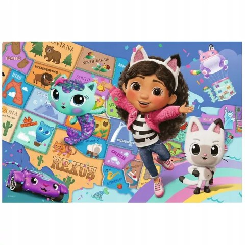Puzzle Przyjaźń w kocim domku Gabi 100 elementów Trefl 16515