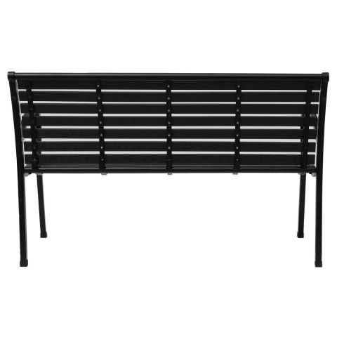 Ławka ogrodowa 126 cm z oparciem premium parkowa metalowa taras balkon