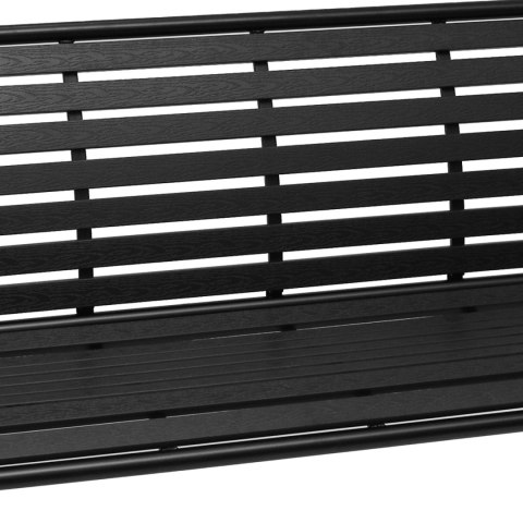Ławka ogrodowa 126 cm z oparciem premium parkowa metalowa taras balkon