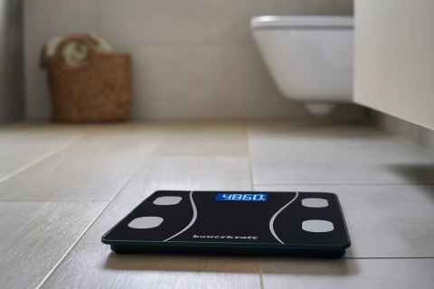 Waga łazienkowa analityczna inteligentna smart aplikacja do 180 kg