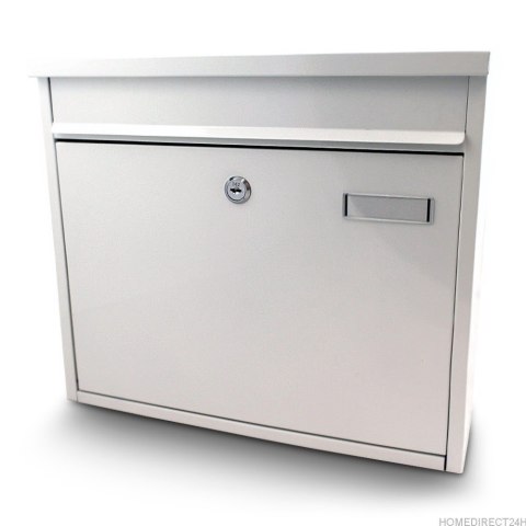 Biała Skrzynka na listy wrzutnia Pocztowa duża uniwersalna i stylowa