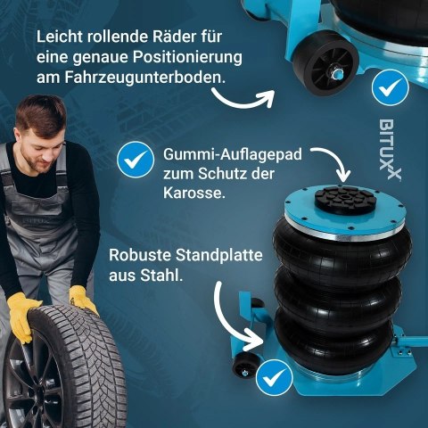 Pneumatyczny podnośnik bałwanek poduszkowy stalowy stabilny wydajny do 5 ton