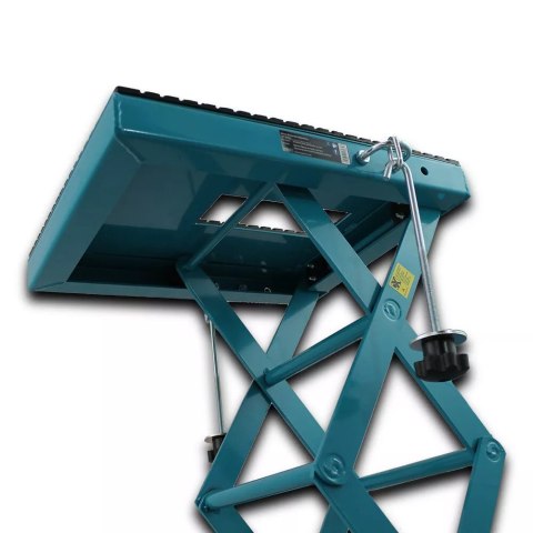 Podnośnik nożycowy hydrauliczny do motoru Bituxx udźwig 135kg mobilny